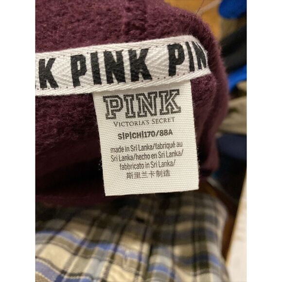 Pink Victoria Secret‎ Women's Cowl Neck Sweatshirt Purple Size SP - Picture 4 of 4